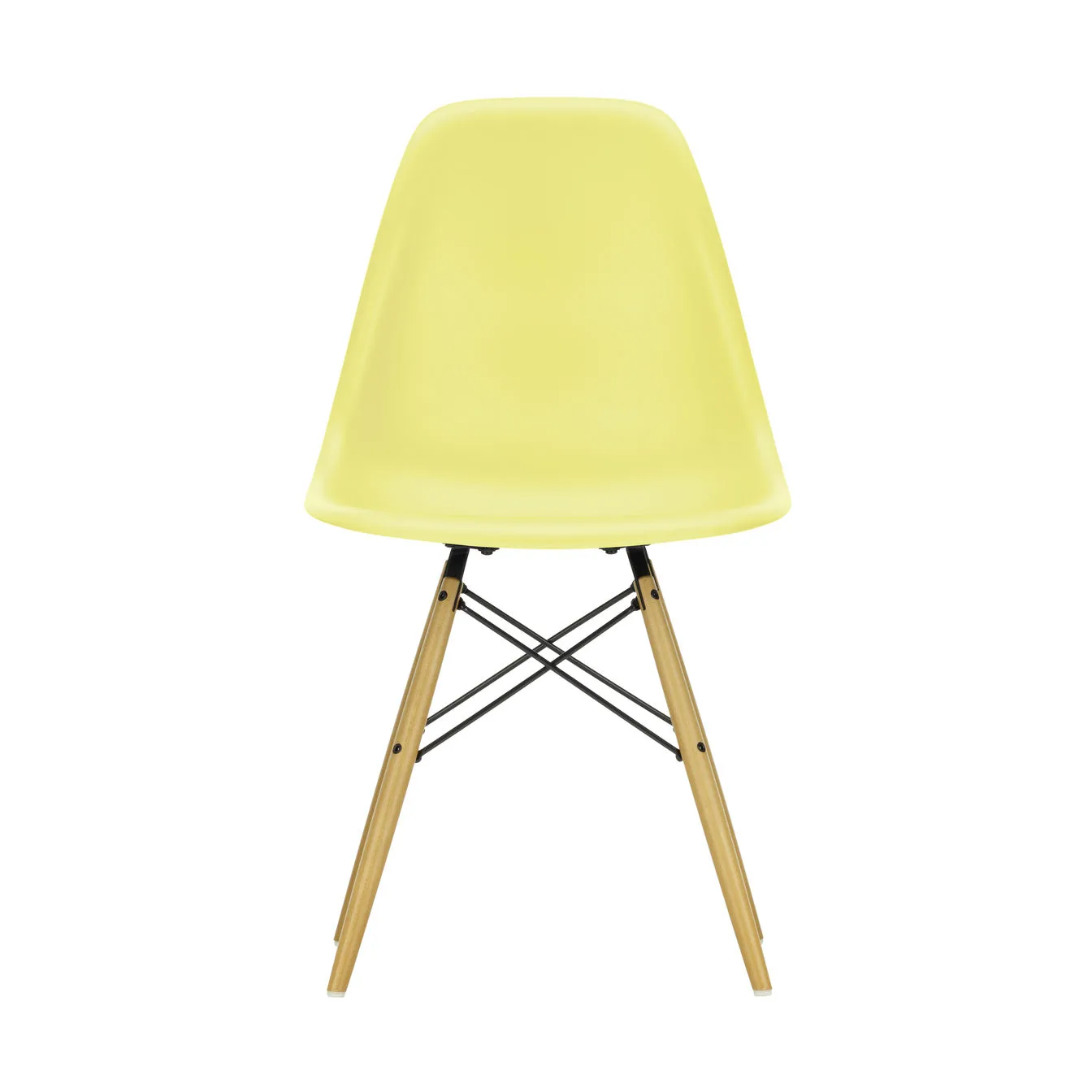Eames Plastic Side Chair RE DSW stol, 92 citron-golden maple Vitra
