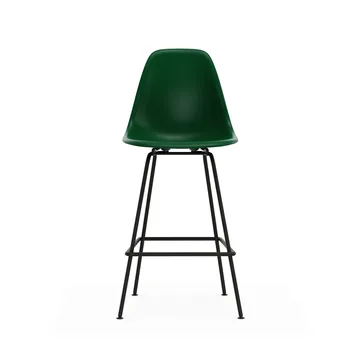 Eames Plastic Stool RE barpall - Medium Emerald green-black - Vitra