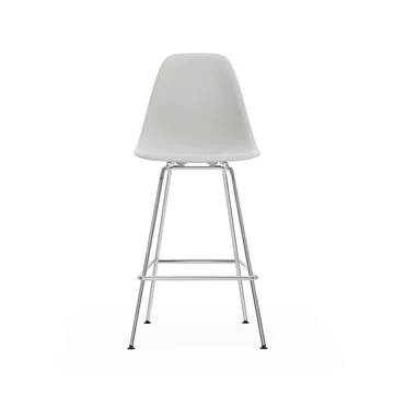 Eames Plastic Stool RE barpall - Medium White-chrome - Vitra