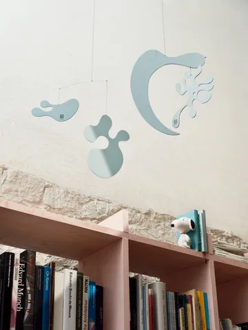 Eames plywood mobile model AL - Ice grey - Vitra