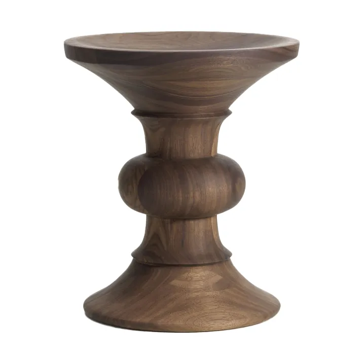 Eames Stool sittpall model B - Dark walnut - Vitra
