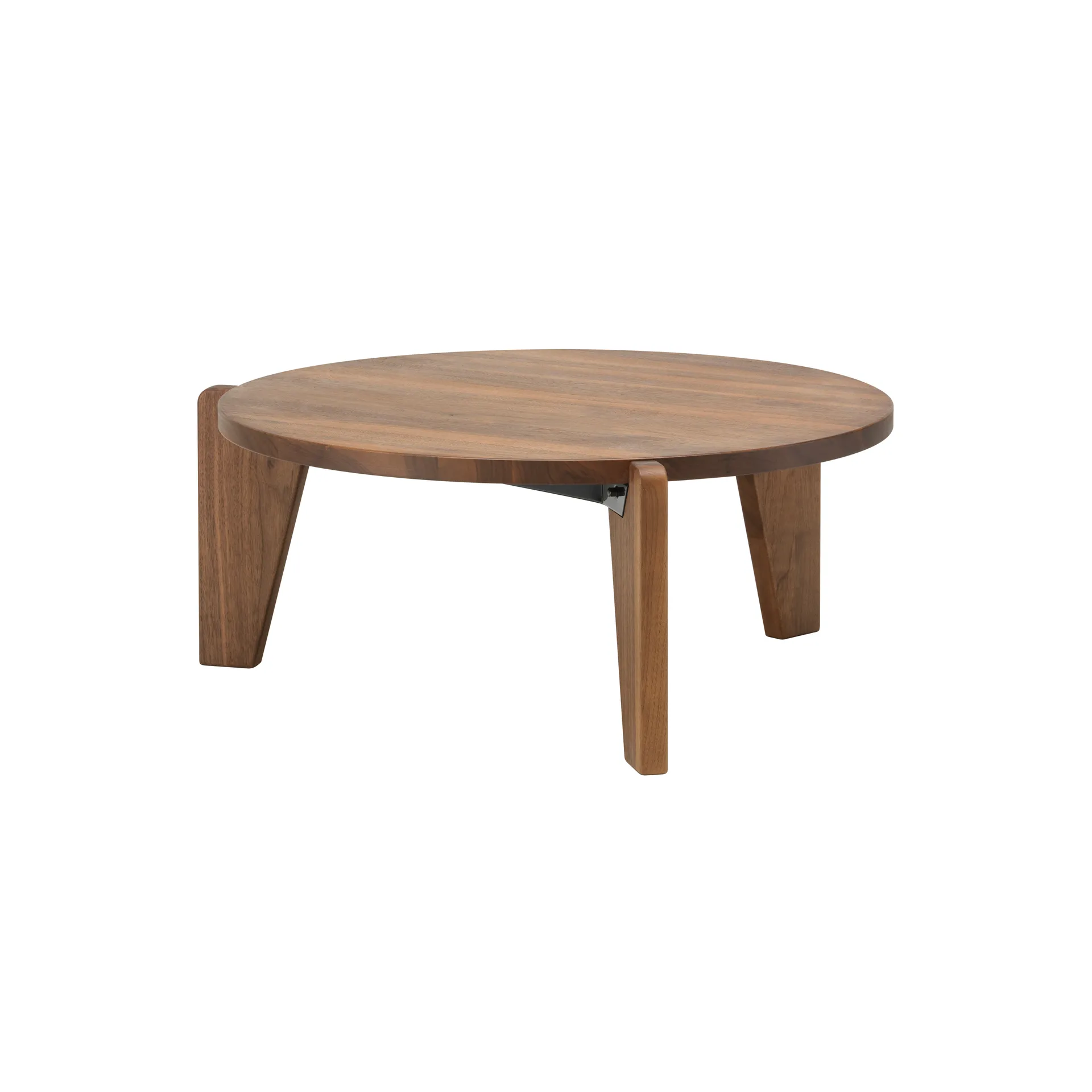 Guéridon bas soffbord, Oiled walnut Vitra