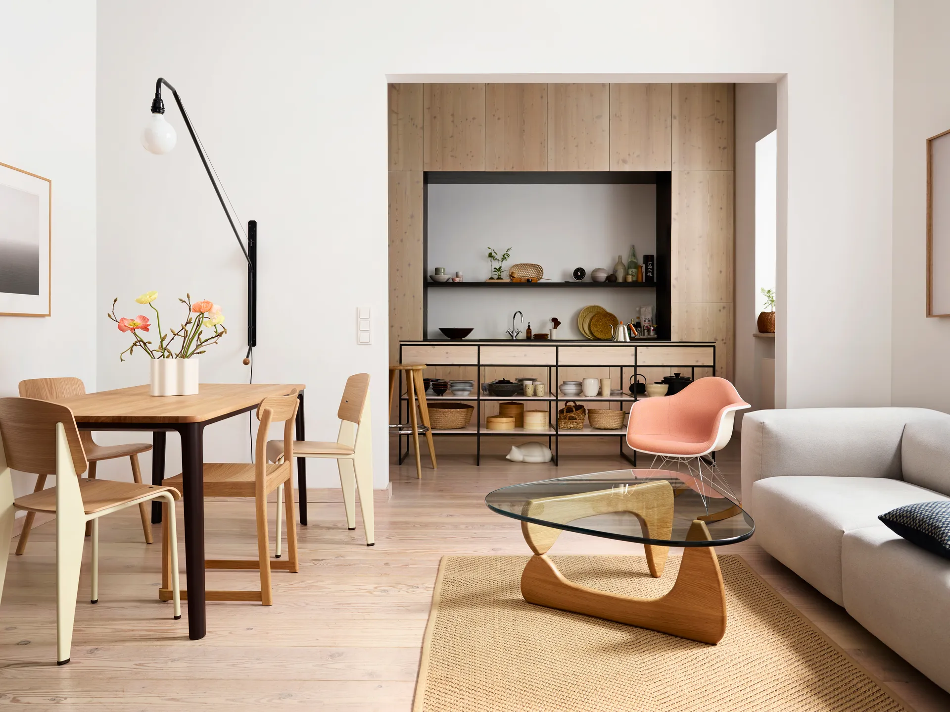 Potence vägglampa, Svart Vitra