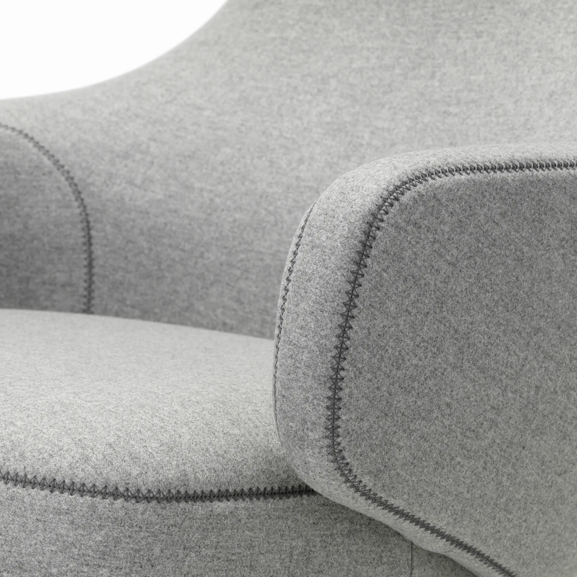 Repos fåtölj aluminiumstativ, Cosy 2 pebble grey Vitra