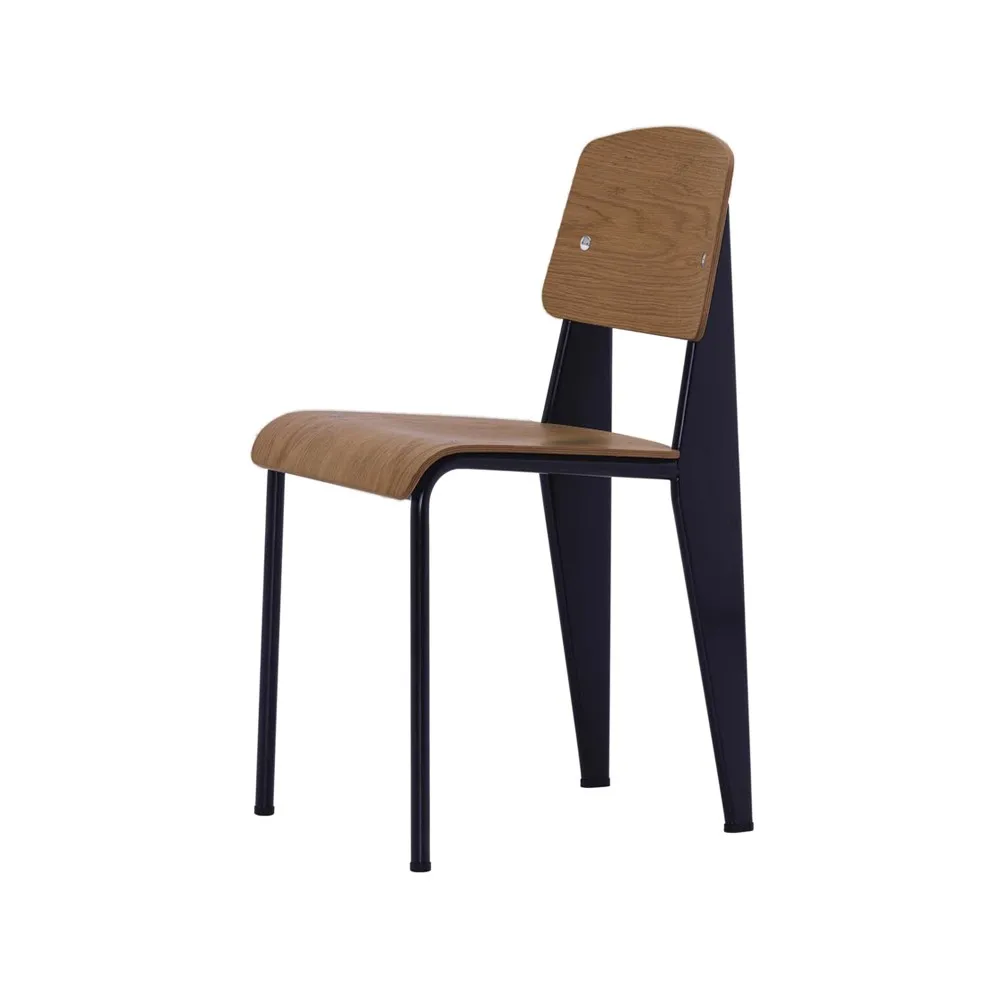 Standard stol, valnöt svartpigmenterad, deep black Vitra