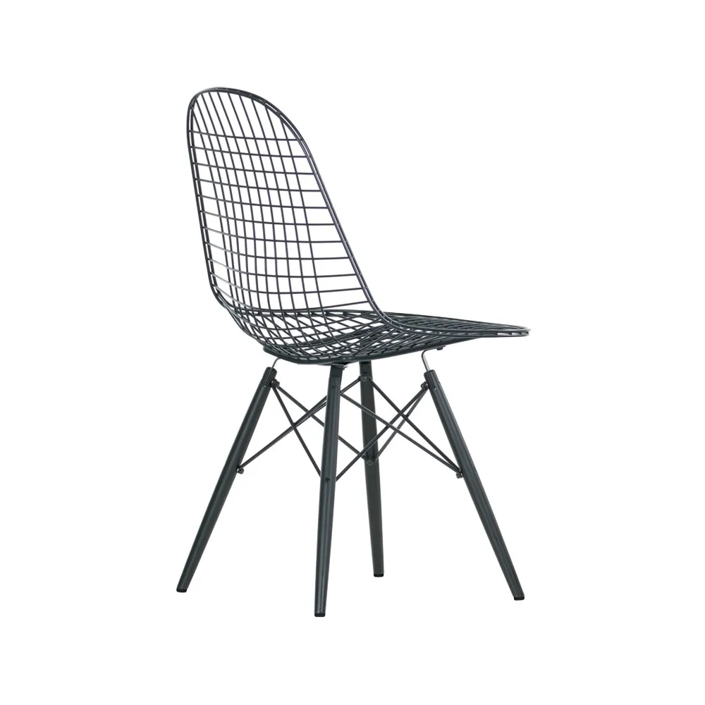 Wire chair DKW stol, Basic dark-Black stained Vitra