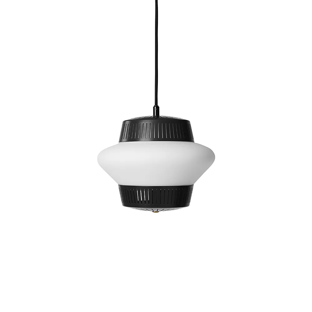 Opal Arch pendel, black noir, sandblästrad opal Warm Nordic