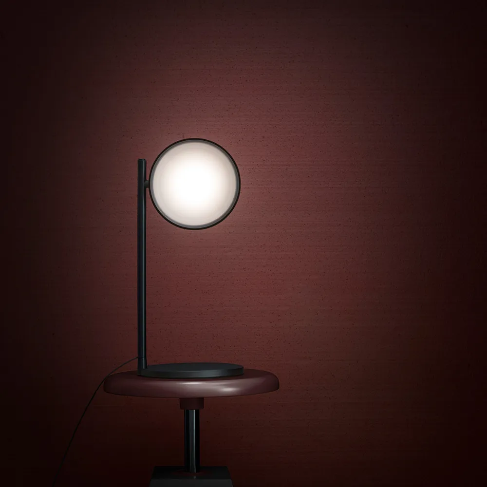 w182 Pastille b2 bordslampa, graphite black, lång arm Wastberg+