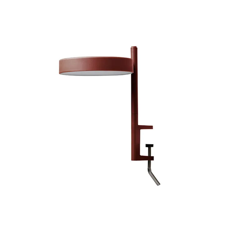 w182 Pastille c1 bordslampa - oxide red, kort arm, klämfäste - Wastberg+