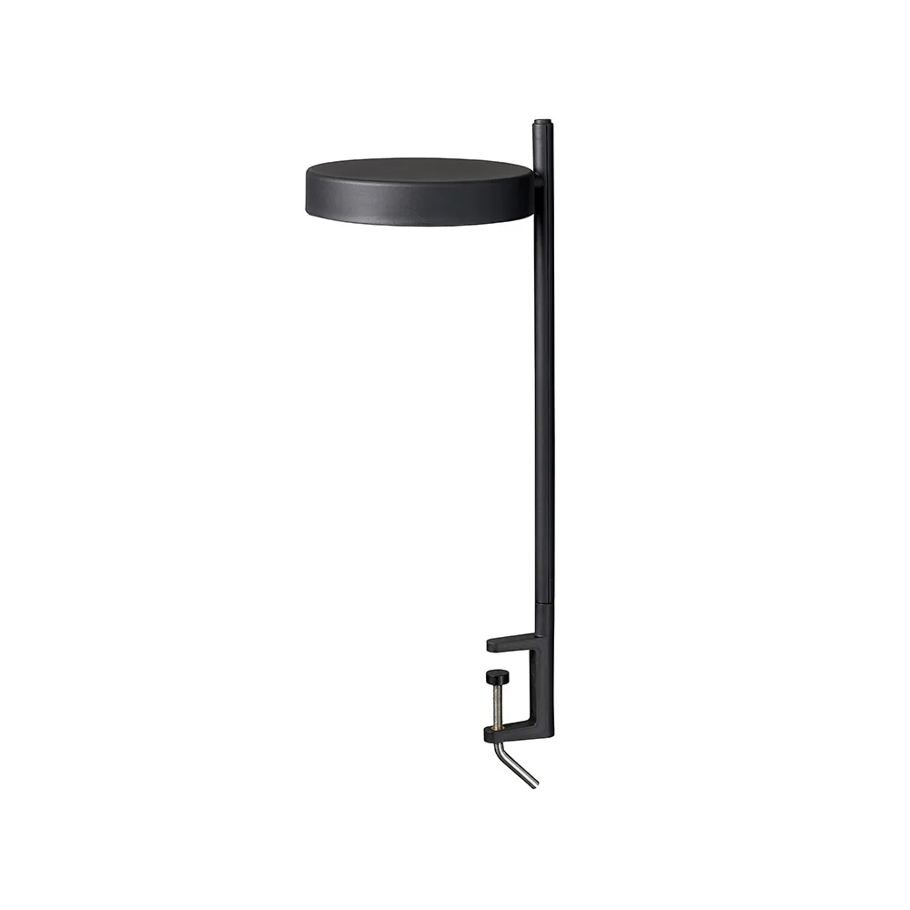 w182 Pastille c2 bordslampa, graphite black, lång arm, klämfäste Wastberg+