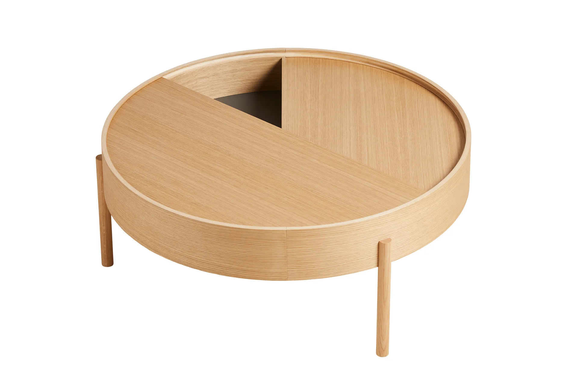 Arc soffbord Ø89 cm, Oljad ek Woud