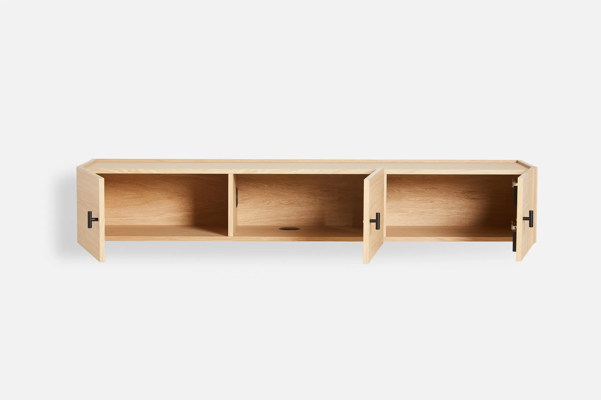 Array sideboard väggmonterad 150 cm, Vitpigmenterad ek Woud