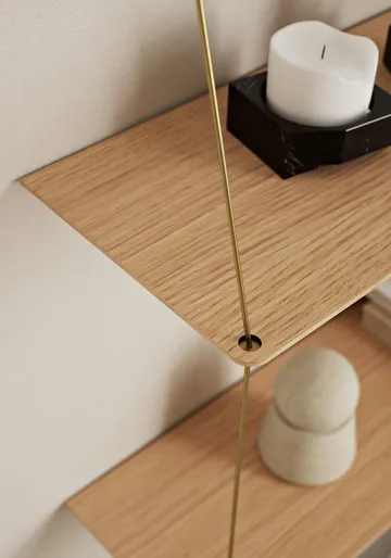 Stedge hylla 80 cm - Ek - Woud