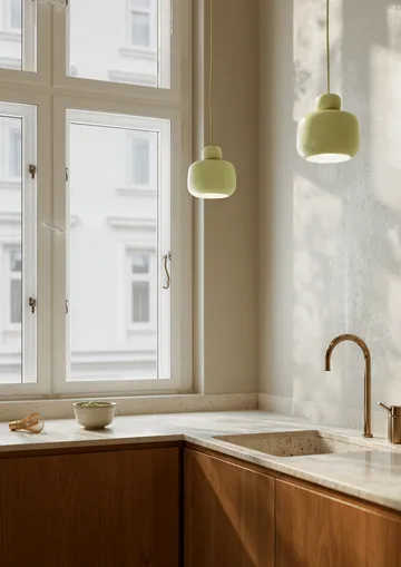 Stone taklampa small - Matcha green - Woud
