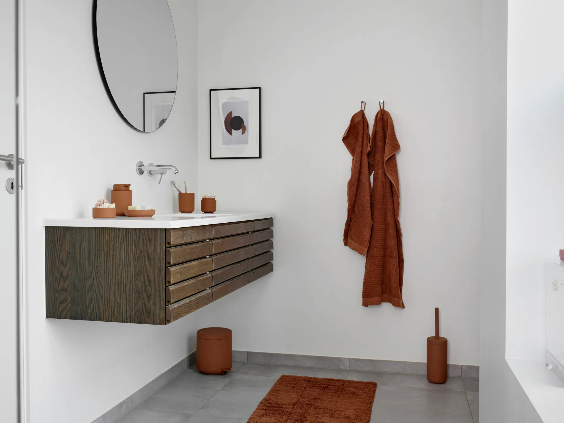 Classic badlakan 70x140 cm, Terracotta Zone Denmark