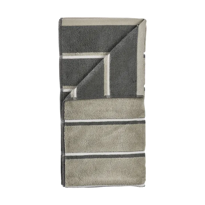 Sauna Handduk - Eucalyptus-olive green-soft grey, 70x140 cm - Zone Denmark