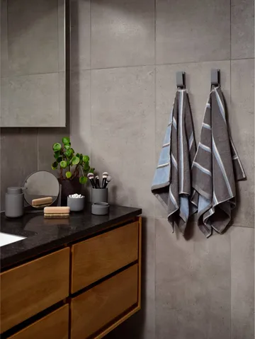 Sauna Handduk - Grey-blue fog-soft grey, 50x100 cm - Zone Denmark