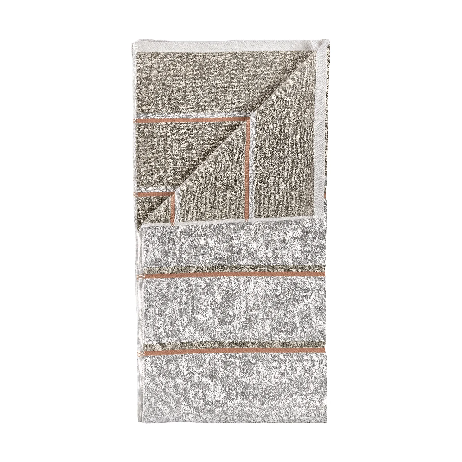 Sauna Handduk, Soft grey-eucalyptus-terracotta, 50x100 cm Zone Denmark